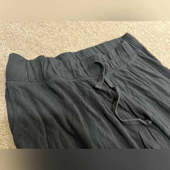Isabel Maternity Black Jogger Pajama Pants size XL w/ Pockets & Drawstring - Picture 2 of 6